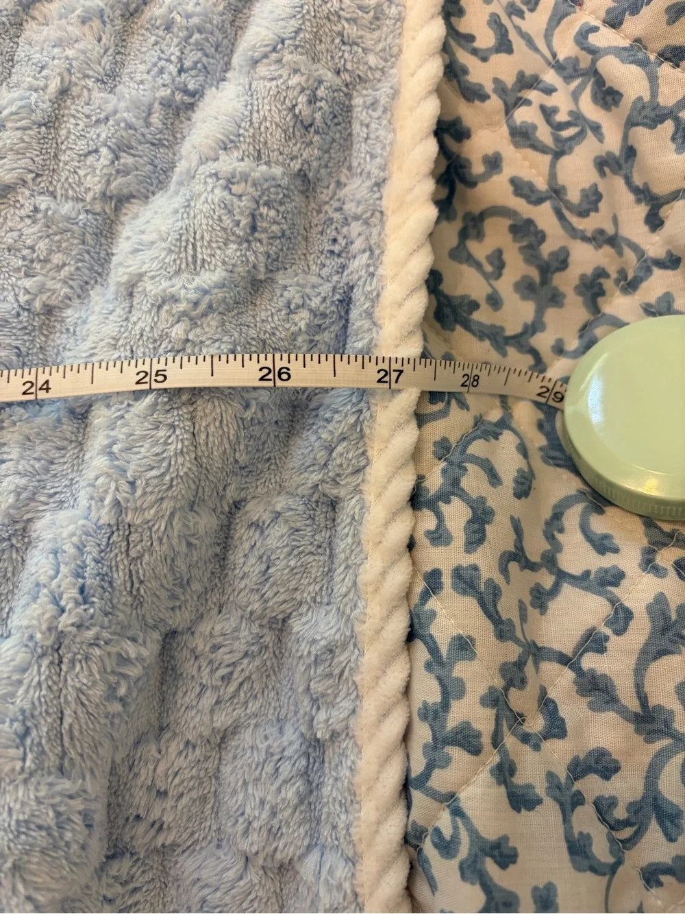 2-Piece Light Blue Plush Bath Towel & Hand Towel Set Soft Textured